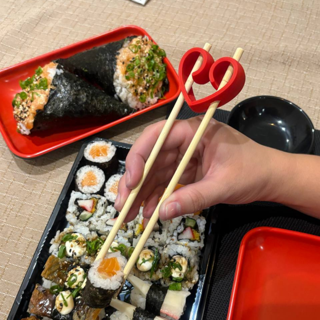 kit Suporte adaptador hashi coração l Comida japonesa l japonês em Oferta na Shopee