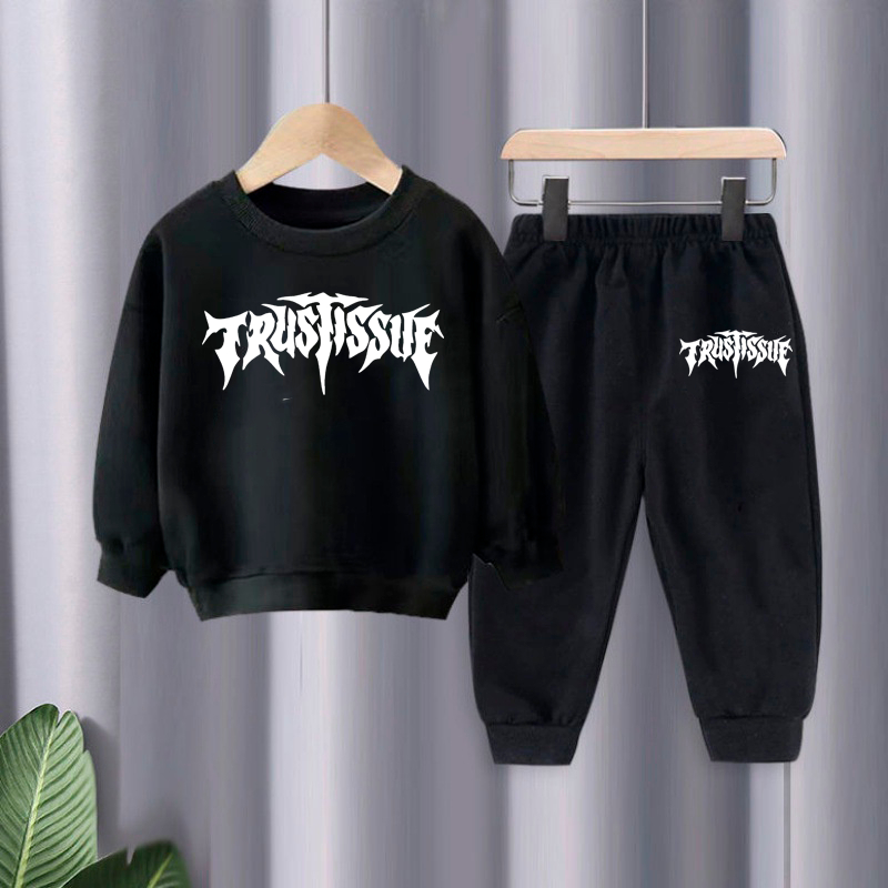 kit Conjunto Infantil Barato Moleton Gola Redonda Moleton infantil Moda Juvenil Casaco Gola Careca