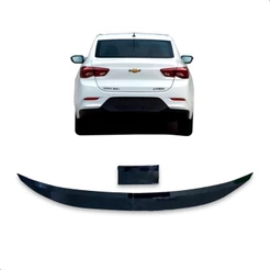 Aerofólio Para Prisma 2007 2008 2009 2010 2011 2012 2013 2014 2015 2016 2017 2018 2019 A 2020 Black Piano Autocolante