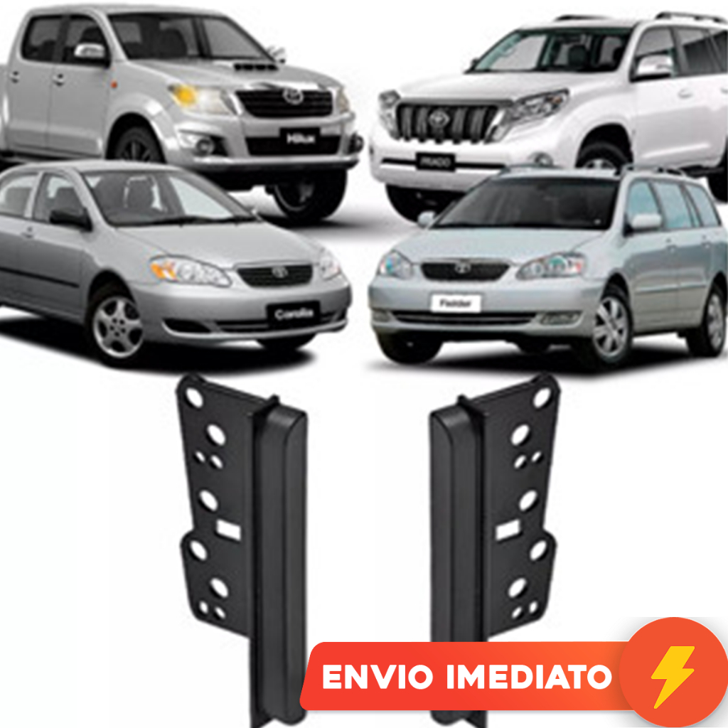 Moldura de Painel Dvd 2din Toyota Corolla Etios Hilux SW4 Fielder Toyota Land Cruiser Prado RAV