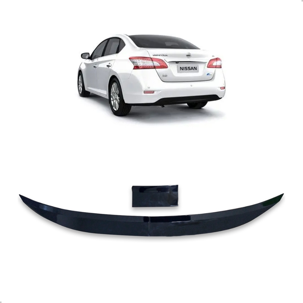 Aerofólio Para Nissan Sentra 2012 2013 2014 2015 2016 2017 2018 2019 A 2020 Black Piano em Oferta na Shopee
