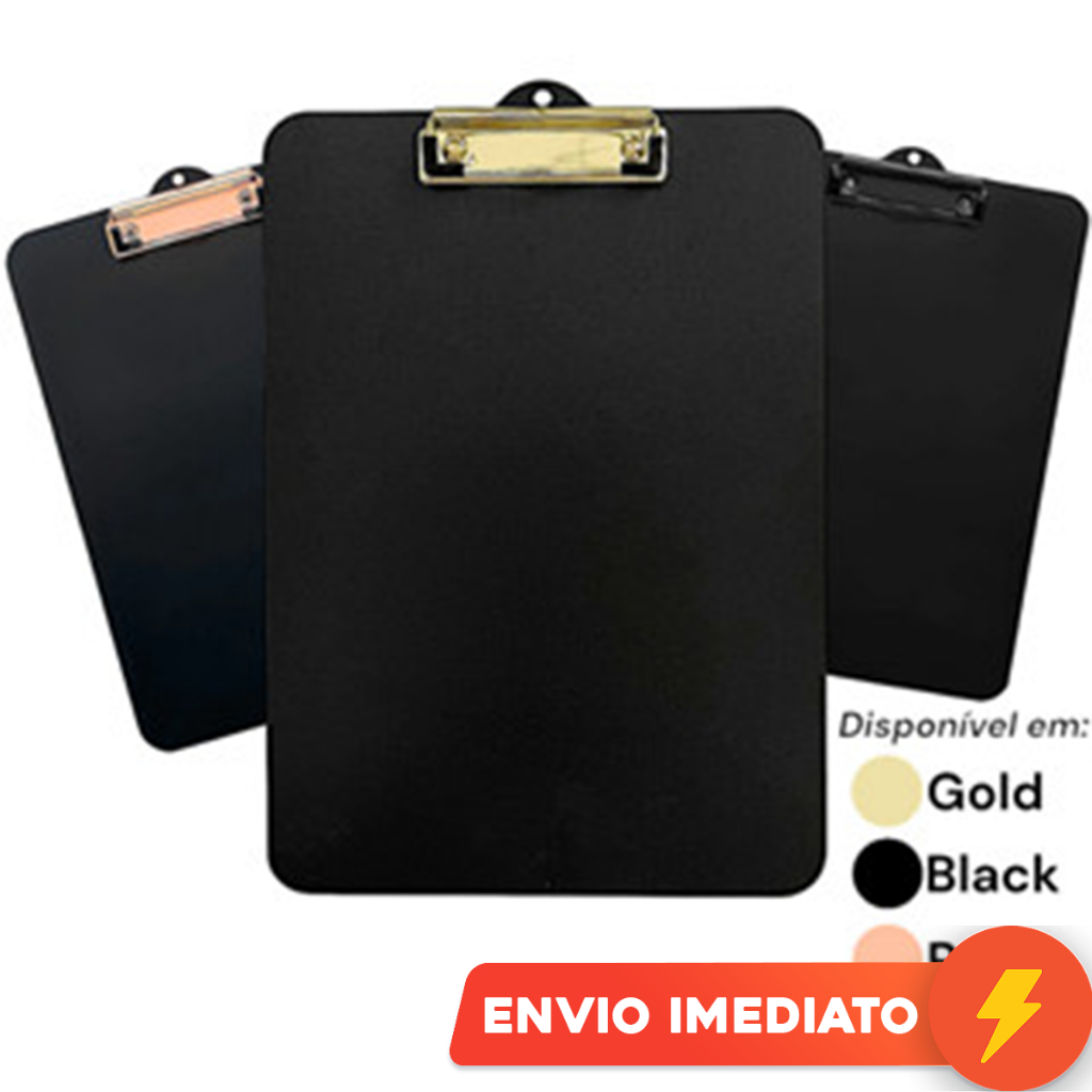 Prancheta de Madeira A4 Gold Black Ofício Prendedor de Metal Rose Eficiente Office Executiva Stalo em Oferta na Shopee