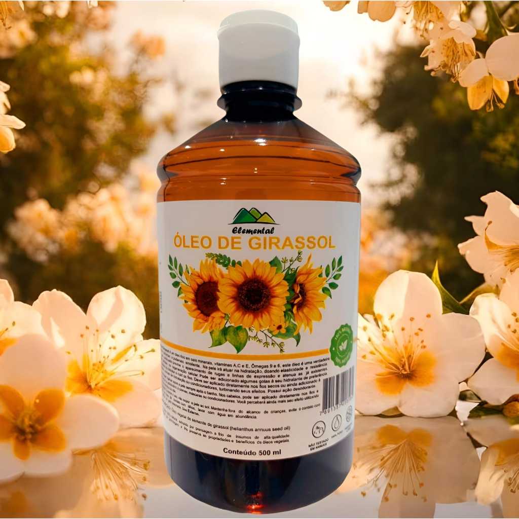Óleo Vegetal Girassol (Prensado à Frio ) 500ml em Oferta na Shopee