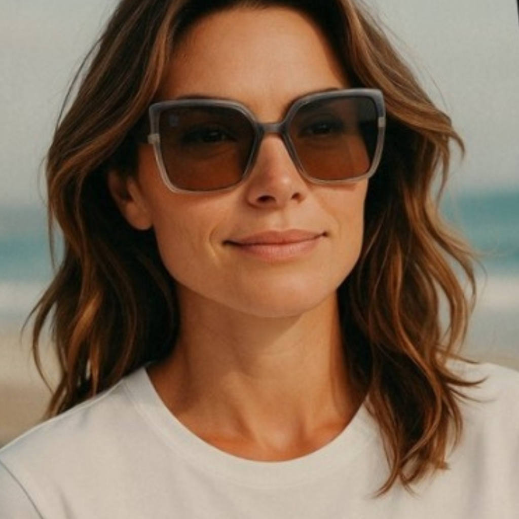 Óculos de Sol Polo London Club Proteção Uva/uvb Design Oversized Clássico Quadrado Verão