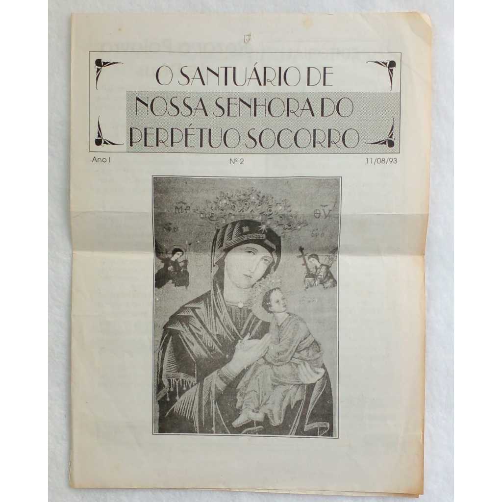 Boletim Paroquial Ano I Nº 2 | 1993 – Santuário Nossa Senhora do Perpétuo Socorro  | Curitiba