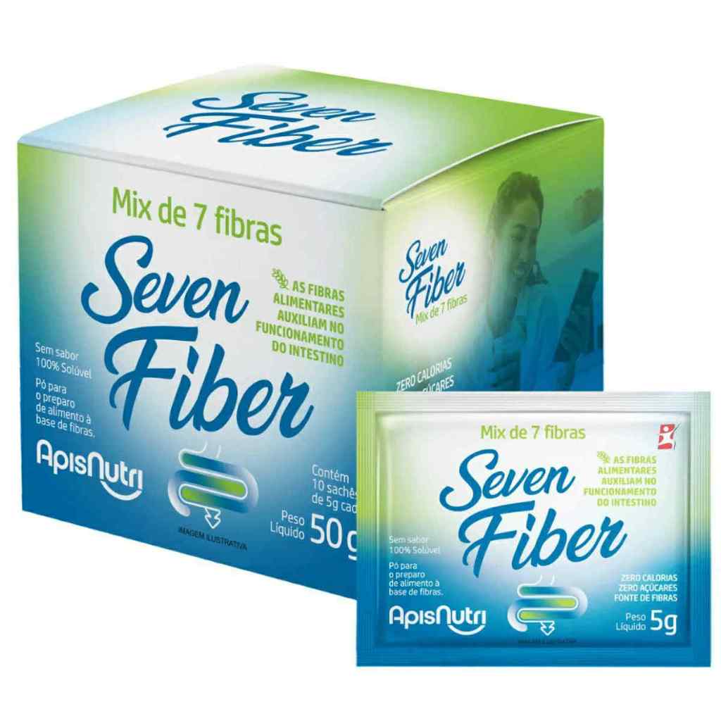 Seven Fiber - Mix de 7 Fibras - Caixa 10 Sachês - Apisnutri em Oferta na Shopee