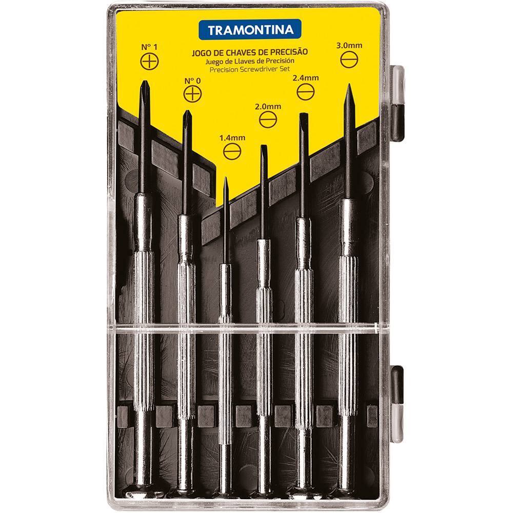 Tramontina Kit de Chaves de Precisão com 6 Peças 41905306 Para Manutenção Eletrônicos Elétrica