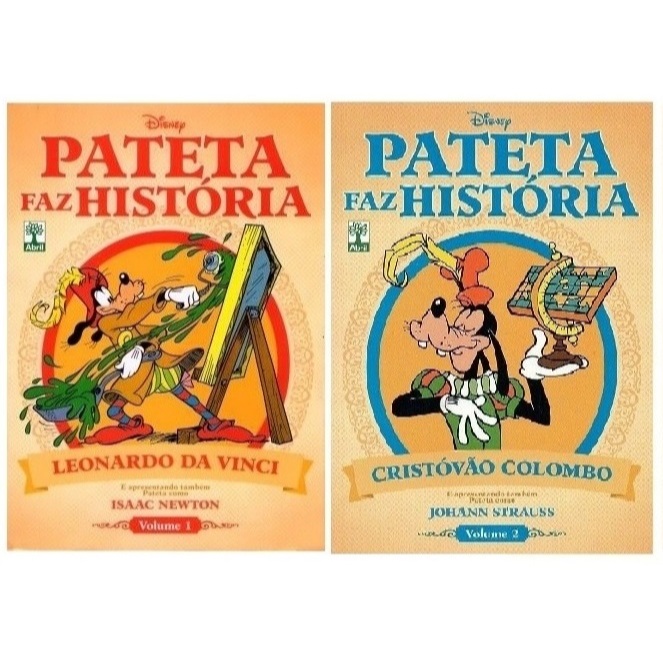 Gibis Pateta Faz História - Editora Abril - Kit Com 2 Volumes