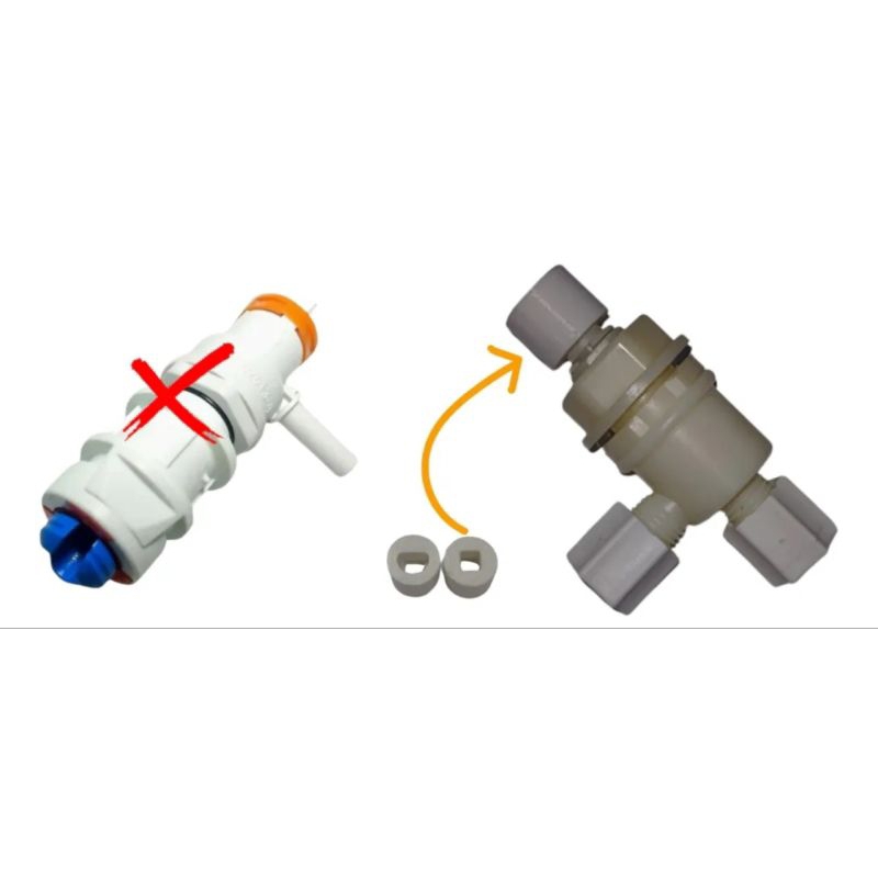 Kit Registro e Inserto Purificador IBBL Immaginare/Due/Evo/Evolux Adaptação