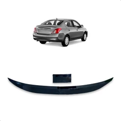 Aerofólio Para Versa Nissan Black Piano Autocolante Ajustável