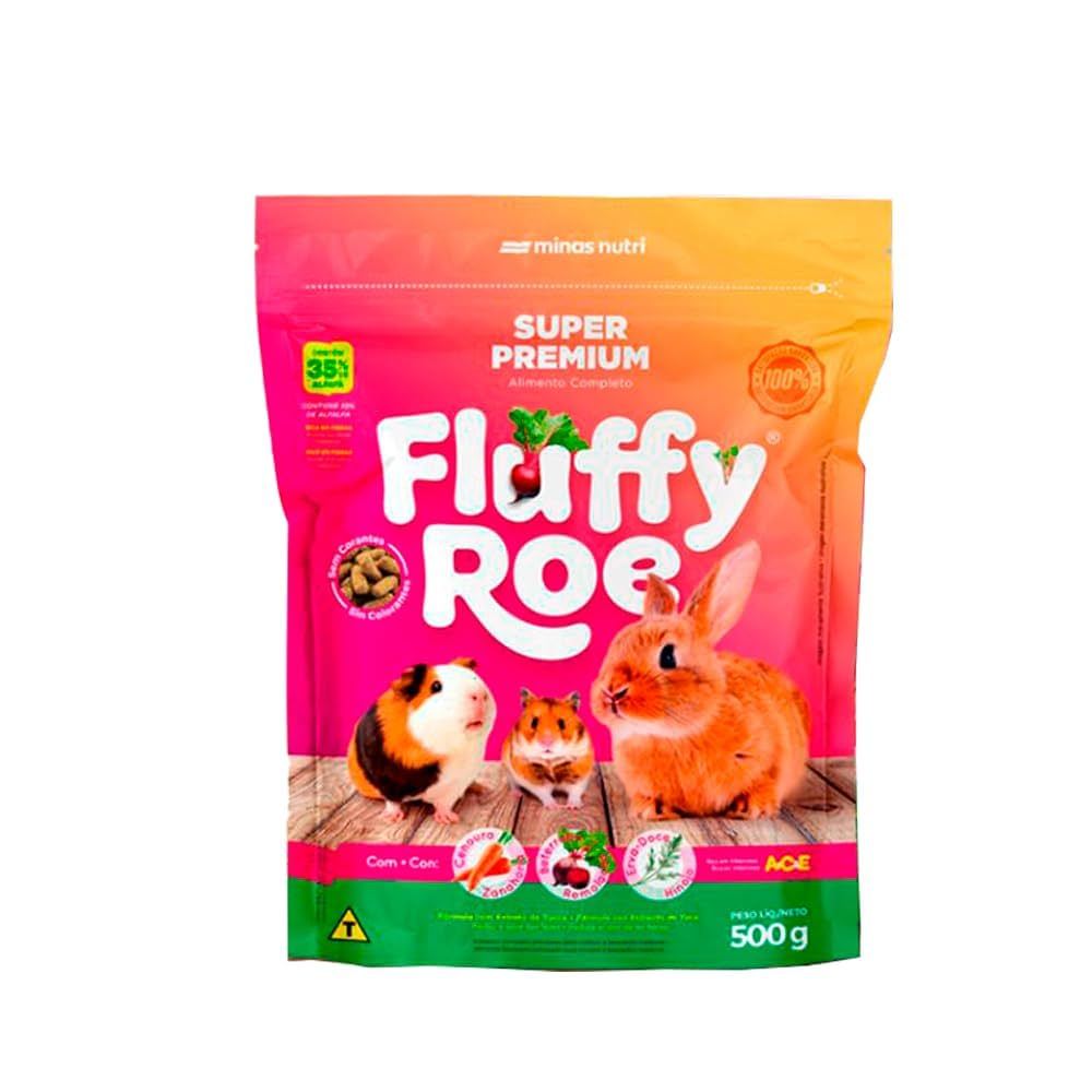 Ração Coelho Hamster Fluffy Roe Roedores 500 gr