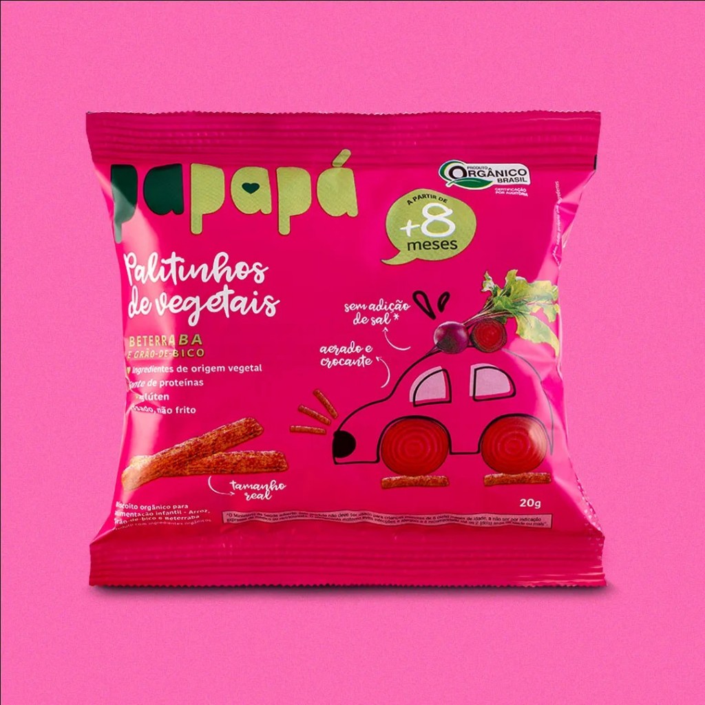 Palitinho de beterraba e grão de bico - PAPAPÁ