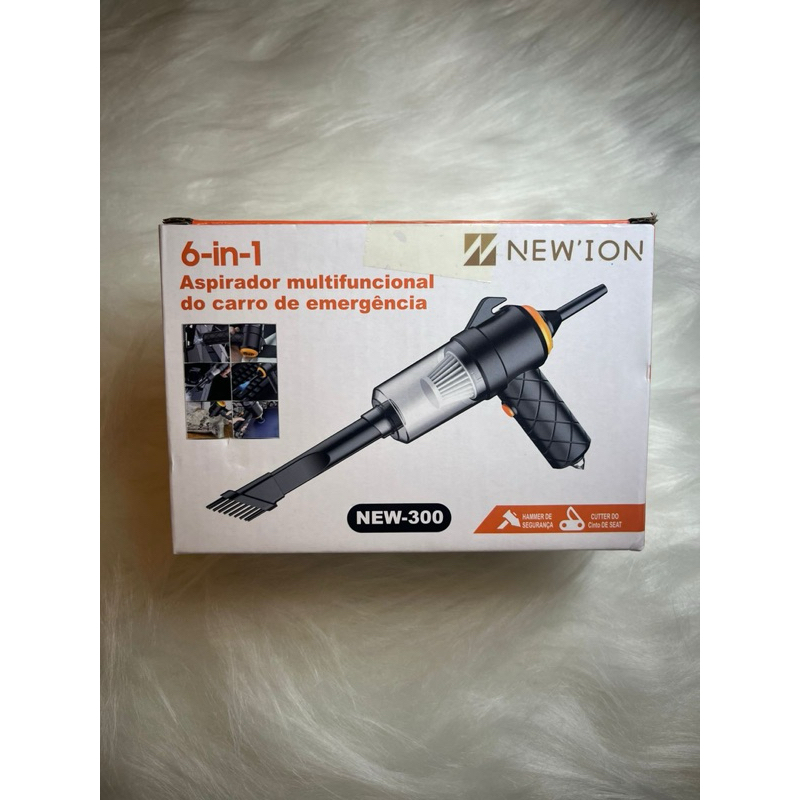 Aspirador Multifuncional 6 em 1 NEWION – NEW-300 Aspirador potente e portátil Limpeza Carro