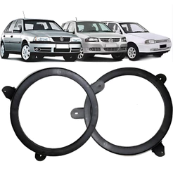 Par Aro Adaptado Alto Falante Dianteiro VW Gol G2 G3 G4 4 Portas 6 Polegadas