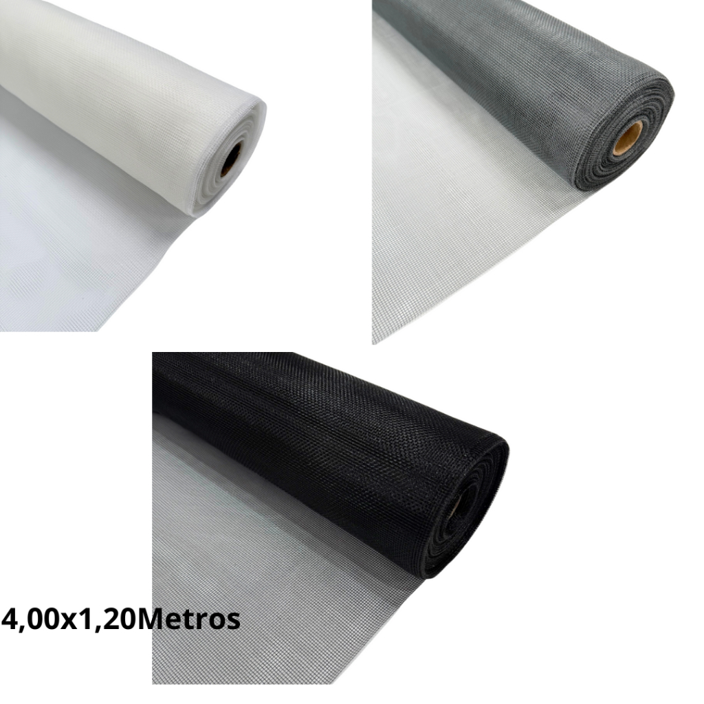 Tela Mosquiteira Fibra de Vidro 1,20 mts largura - 4 metros em Oferta na Shopee
