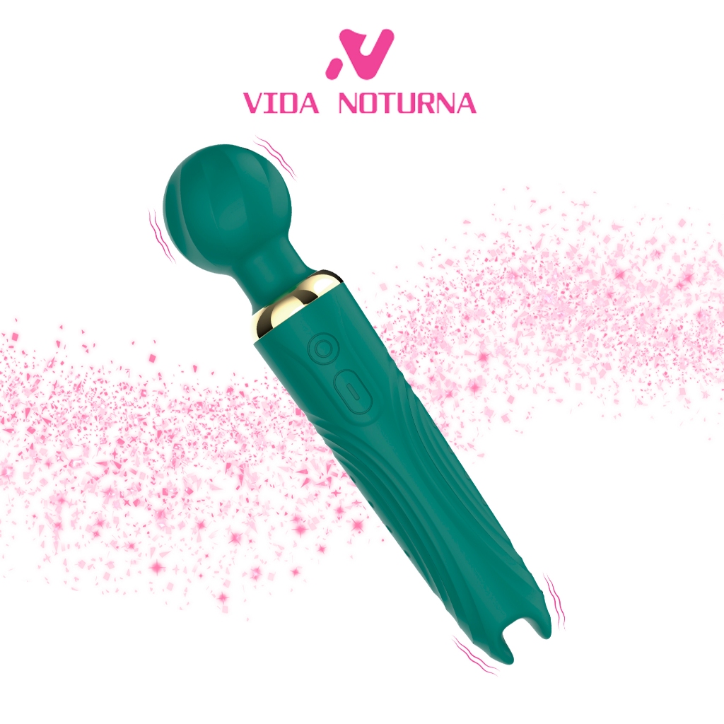 Vibrador Varinha Magica Dual Massageador 10 modos vibração - VN1005