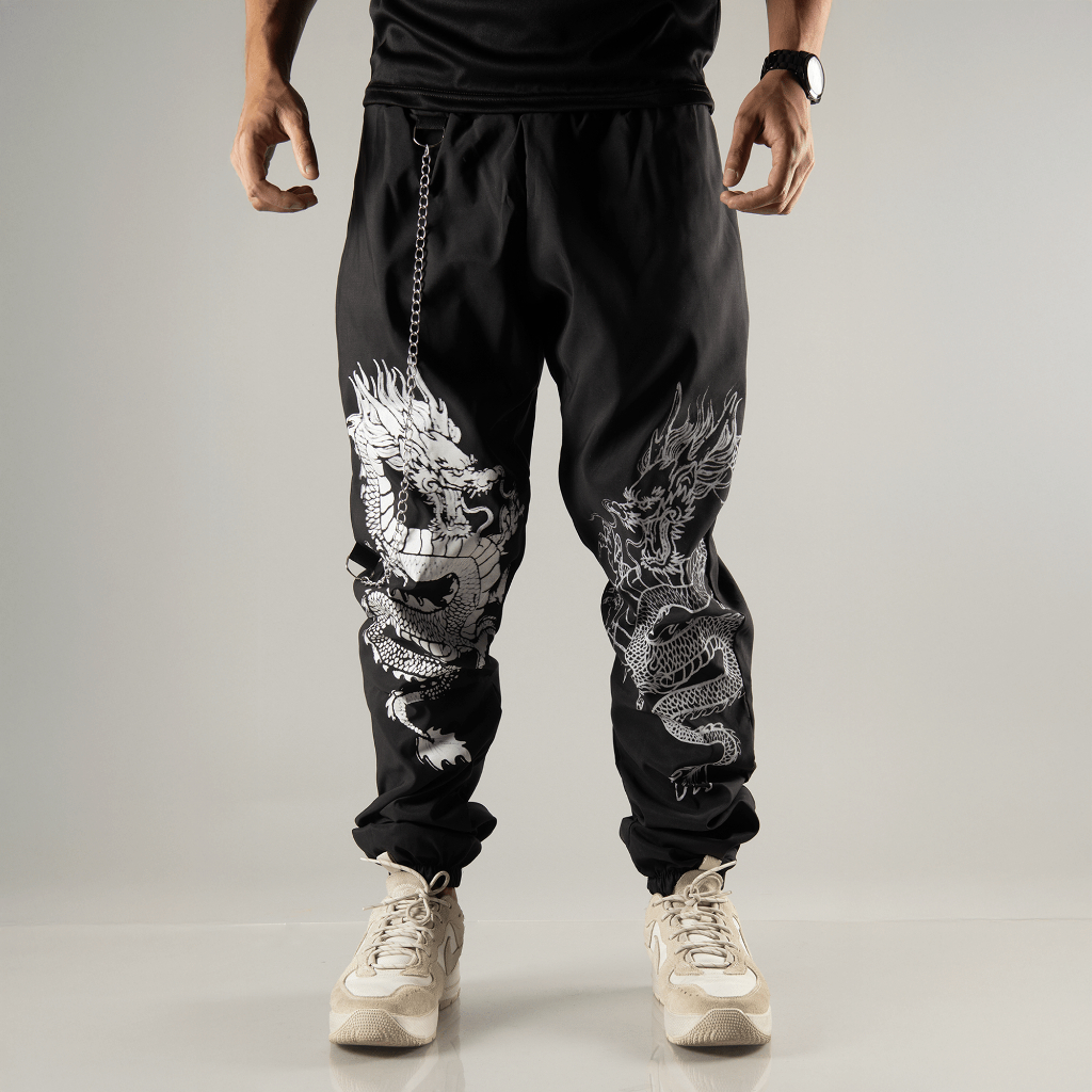 Calça Gringa Jogger Larga unissex Rapper Trapper Corta Vento 100% poliester bolso laterais tactel