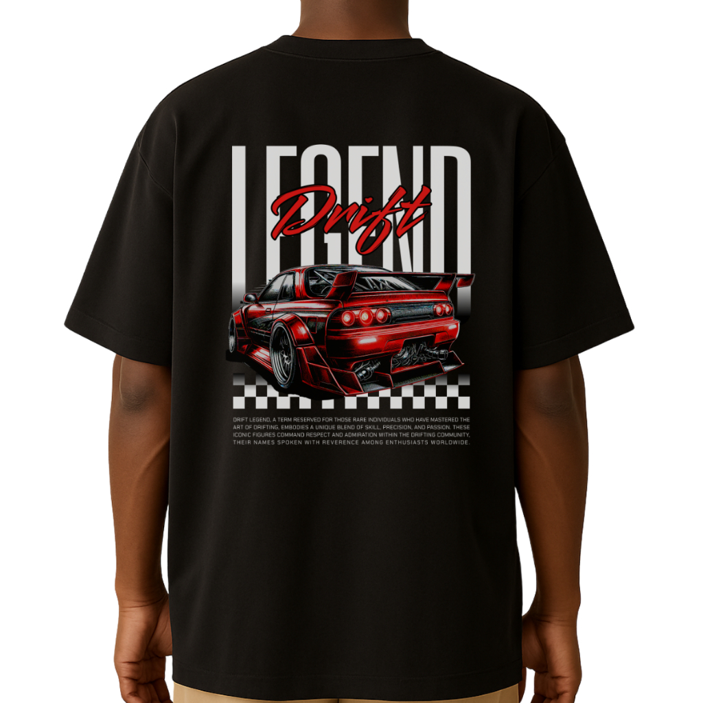 Camiseta Oversized Unissex Streetwear 100% Algodão "Drift Carro Esportivo" – Ideal para Academia | Lançamento Exclusivo
