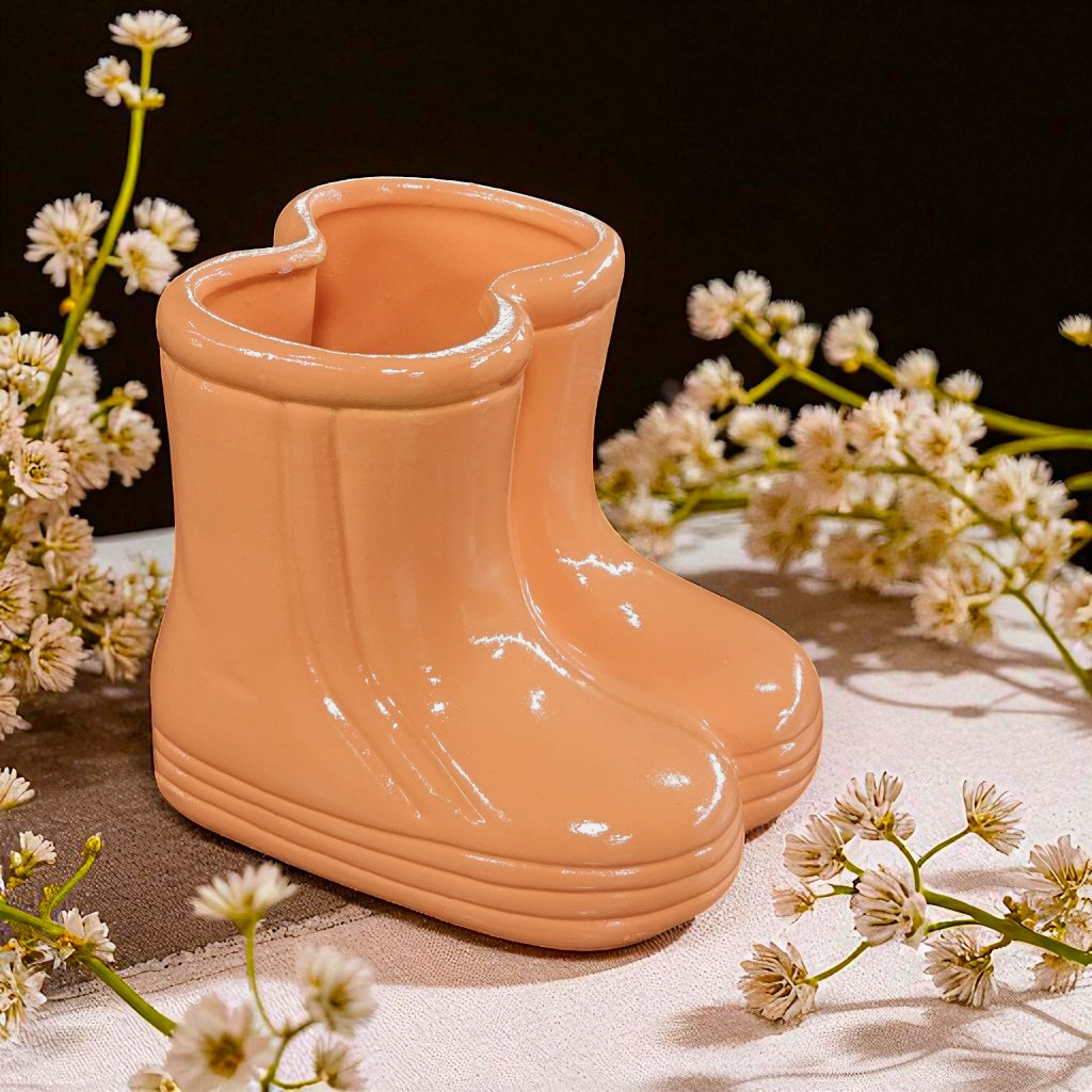 Botinhas de Cerâmica Decoração de Festa Infantil Chá Revelação Diversas Cores em Oferta na Shopee