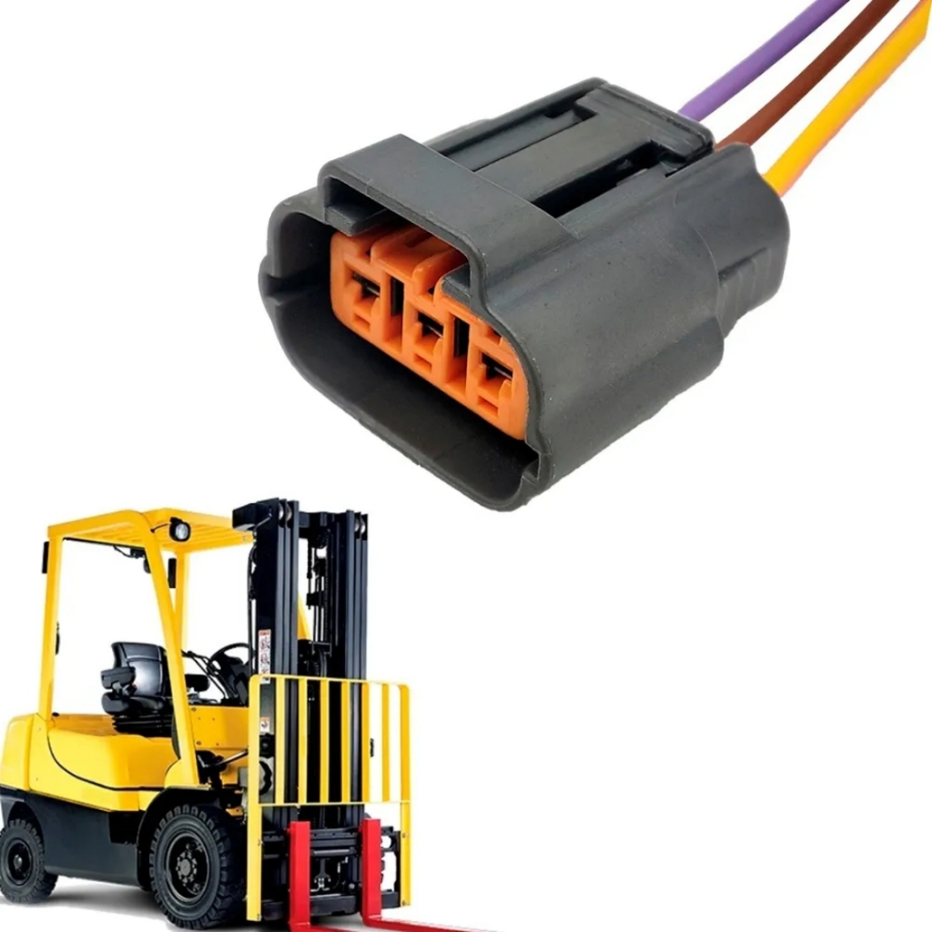 01 Conector P/ Bobina Ignição Empilhadeira Hyster Ft Mazda