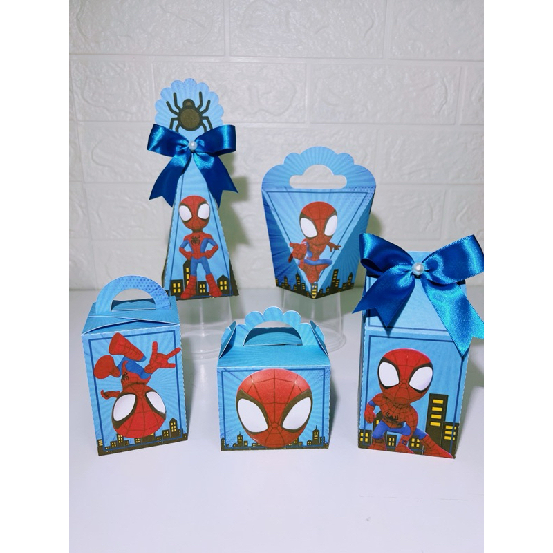 KIT FESTA Homem Aranha Personalizado pegue e Monte Lembrancinhas - Aniversário - Caixinha Personalizadas