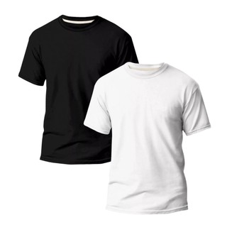 kit Masculino 2 Camisetas 100% Algodão Cores Variáveis