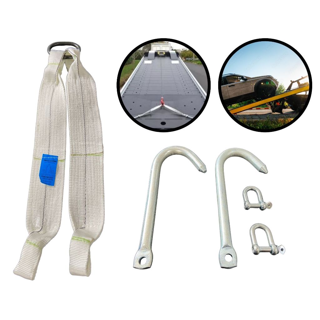 Kit Arraste Anzol Caminhões Guincho 10 Toneladas + Manilhas Guincheiro Plataforma