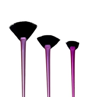 Kit Conjunto de Pinceis Pink Autoclavavel Estética Profissional Ácidos Cremes N2, 4 e 6 Estek