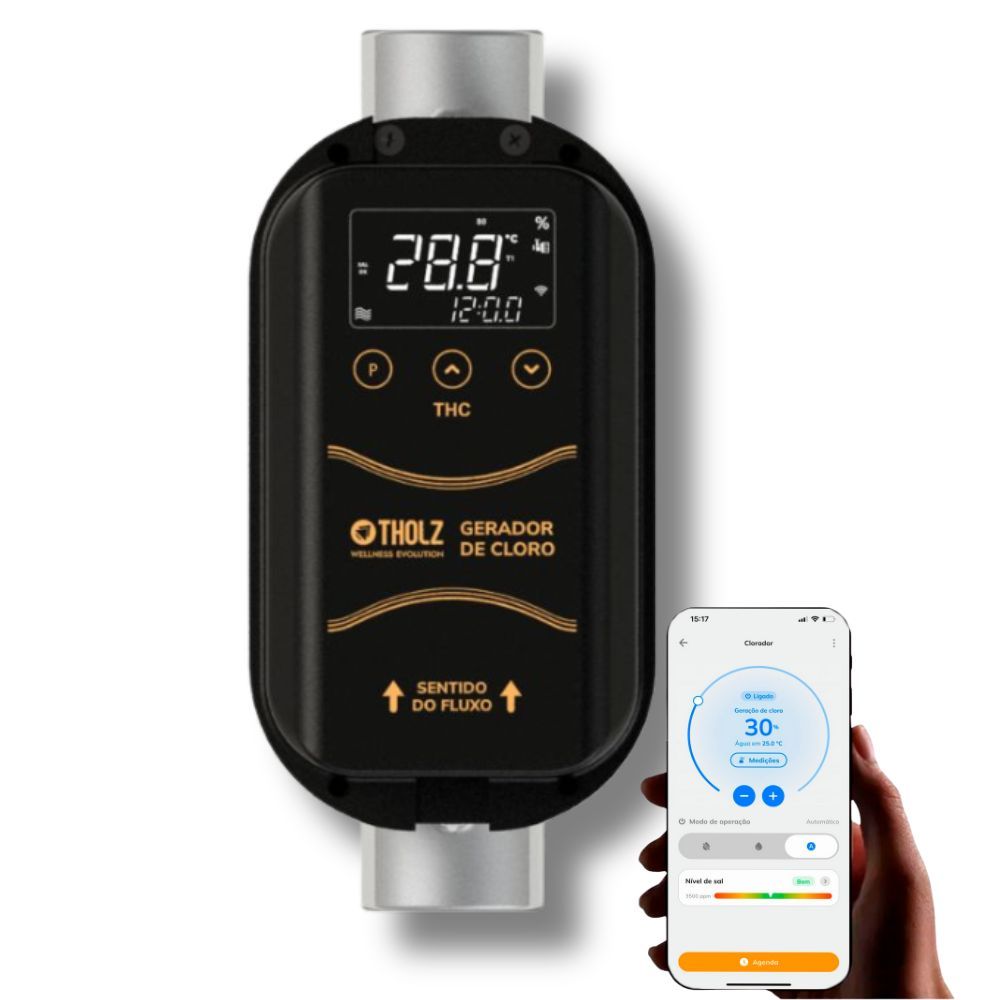 Gerador de Cloro THC80 p/ Piscinas até 80.000 litros - Tholz