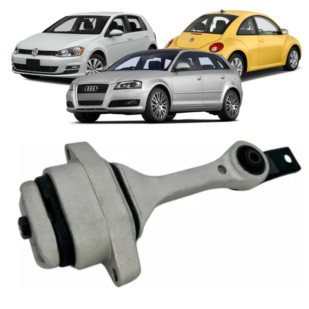 Calço Coxim Traseiro Cambio Restritor Torque Golf Bora 2.0 New Beetle Audi A3 1.8 20V