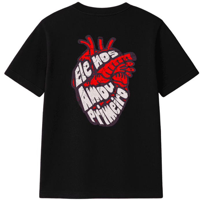 Camiseta Oversized Feminina Streetwear Confortável Algodão "João 4:19" – Casual para Academia | Lançamento Especial