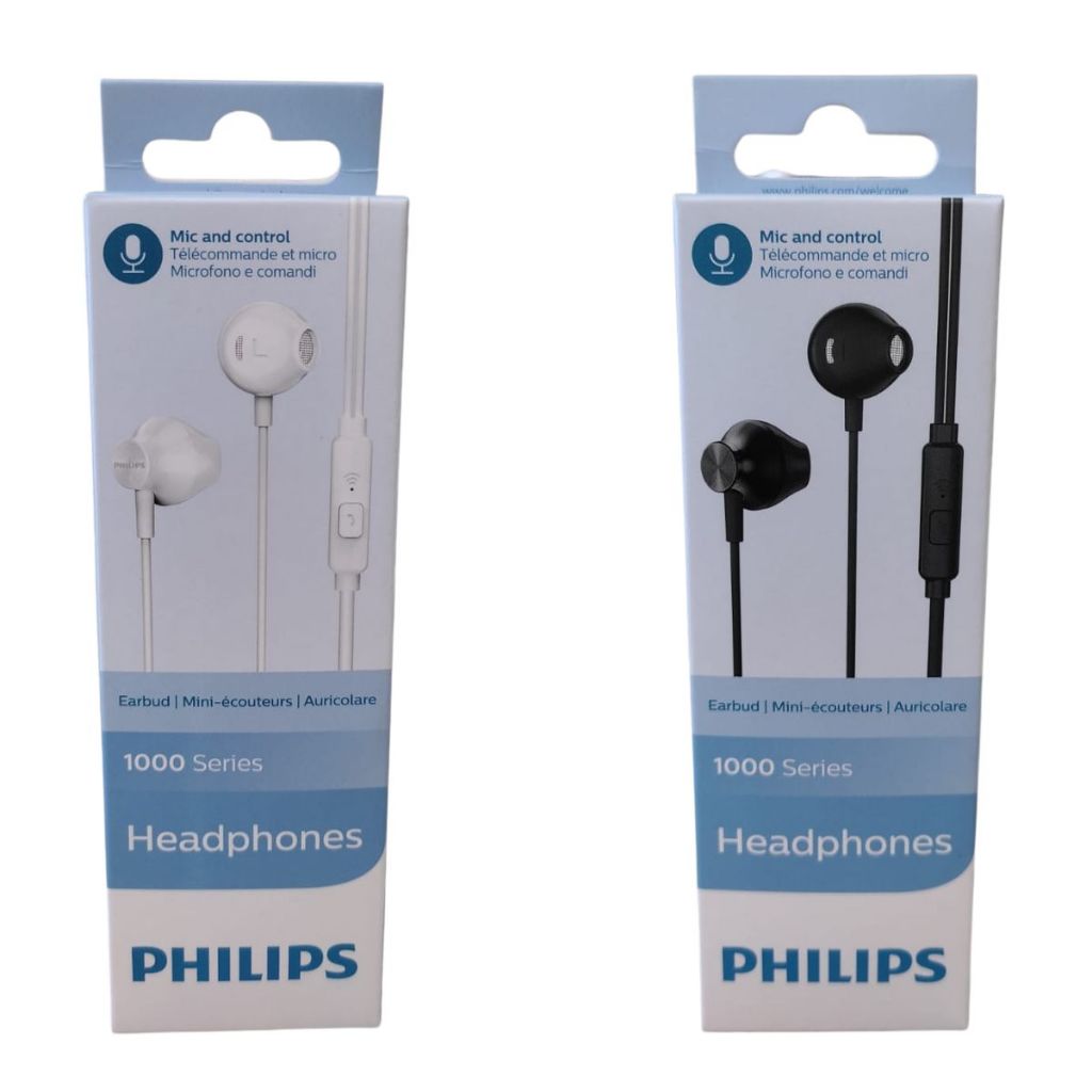 Fone De Ouvido Taue101/00 Com Microfone - Philips Branco ou Preto em Oferta na Shopee