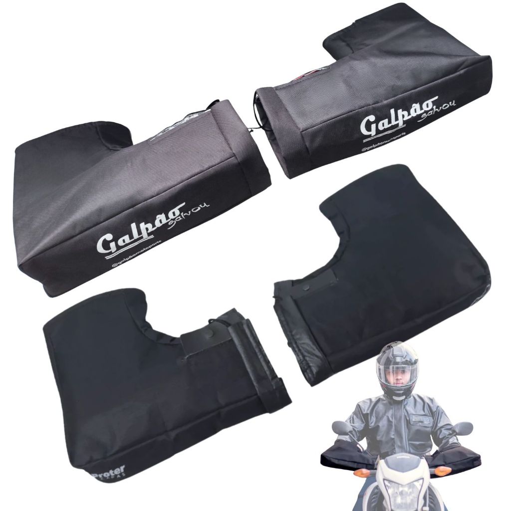Luva Fixa de Guidão com Protetor Forro Térmico Universal para Motos em Oferta na Shopee