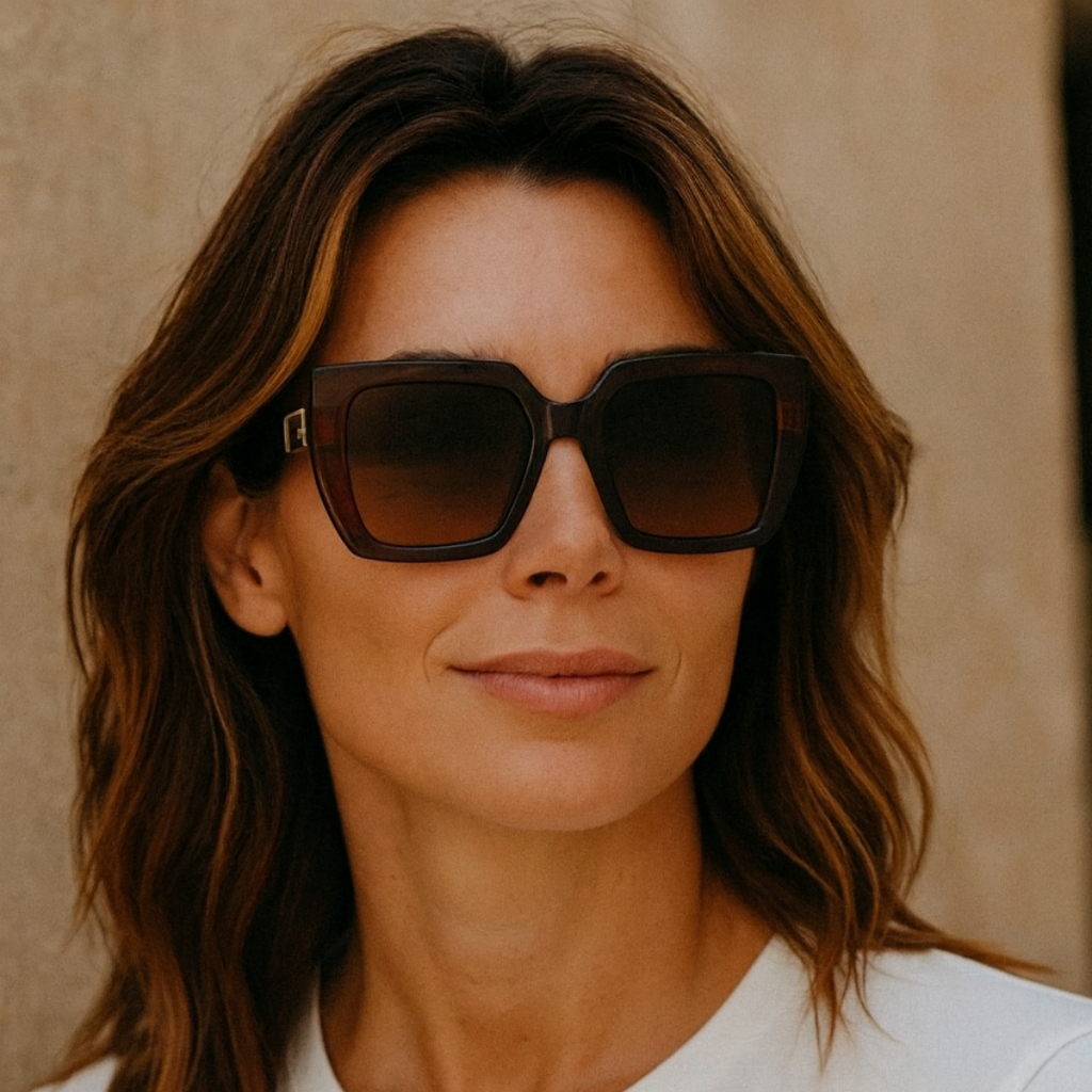 Óculos de Sol Polo London Club Clássico Oversized Quadrado Proteção Filtro Uv400 UVA/UVB