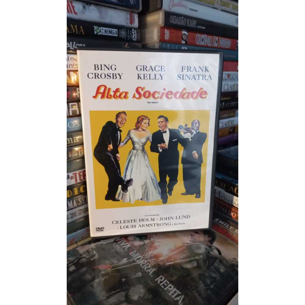 DVD Alta Sociedade Bing Crosby  - Grace Kelly Frank Sinatra- Impecavel c/ Encarte interno 1956