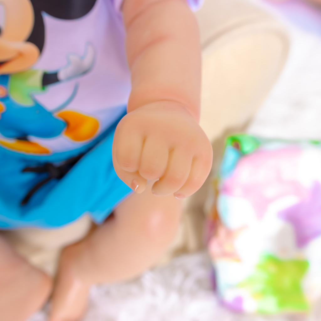Detalhes do Boneco Bebê Reborn Menino Fofinho Corpinho Em Vinil Siliconado Pode Dar Banho