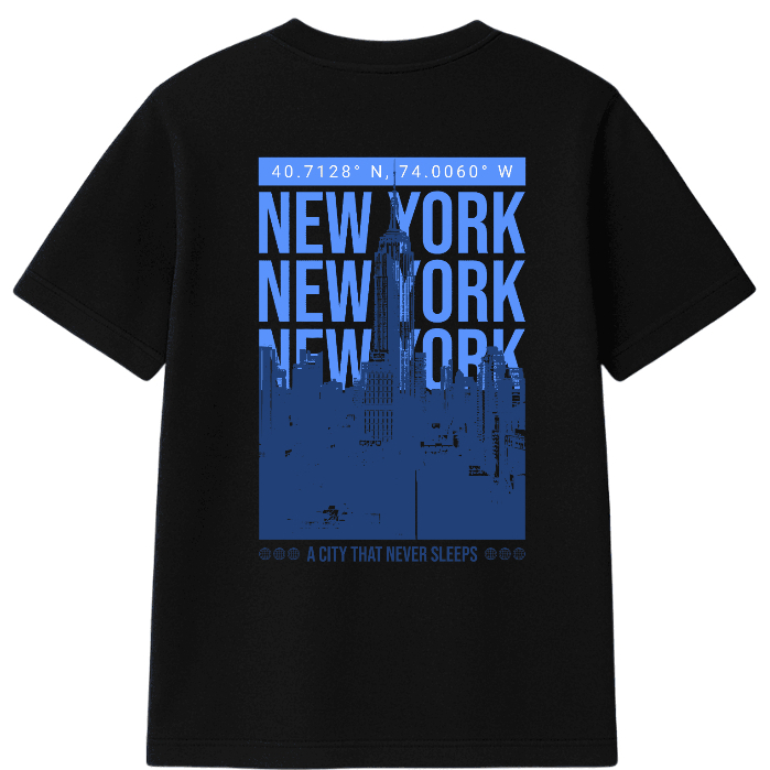 Camiseta Oversized Feminina Streetwear Confortável Algodão "New York City" – Casual para Academia | Lançamento Especial
