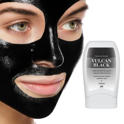Máscara Adesiva Removedora De Cravos Vulcan Black 70g Limpeza Profunda Elimina Toxinas Limpa os Poros Original Dokmos