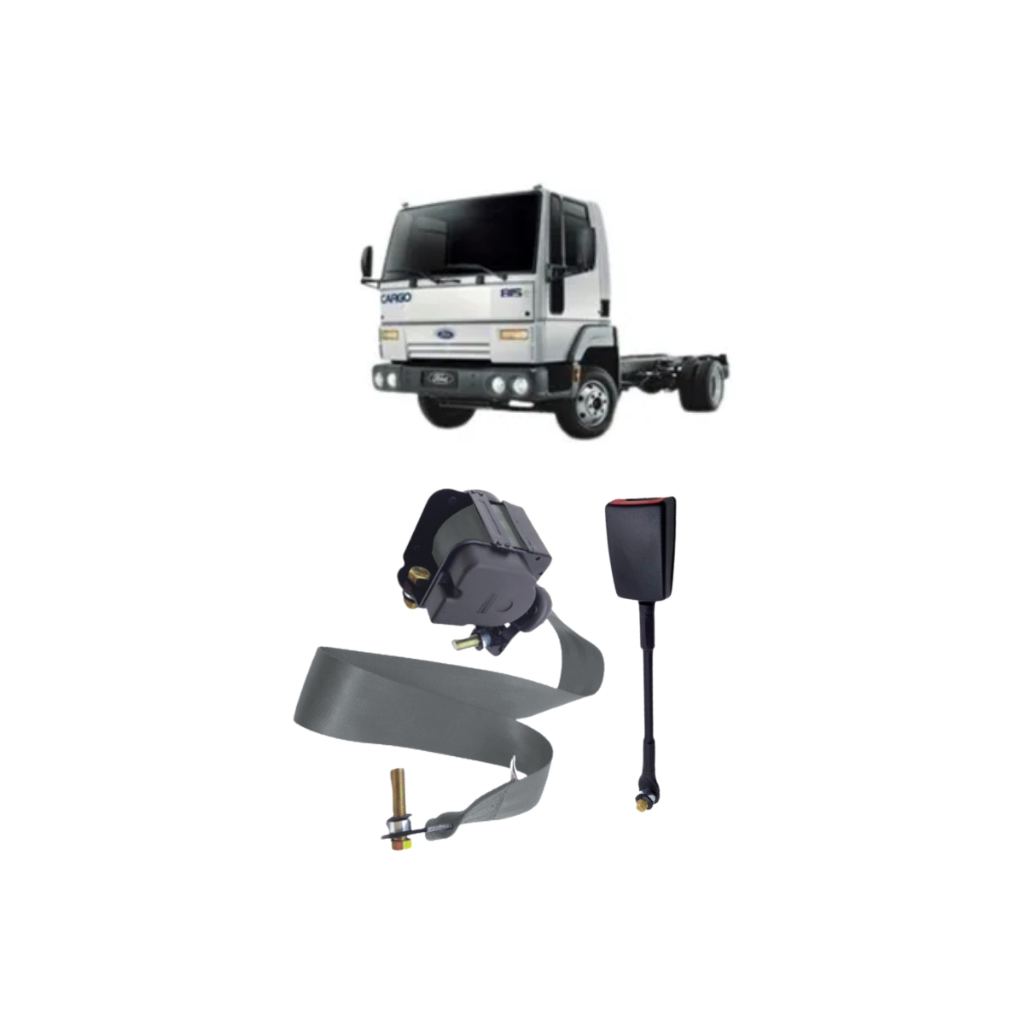 Cinto De Segurança Lado Motorista Caminhão Ford Cargo 815-t Cinza