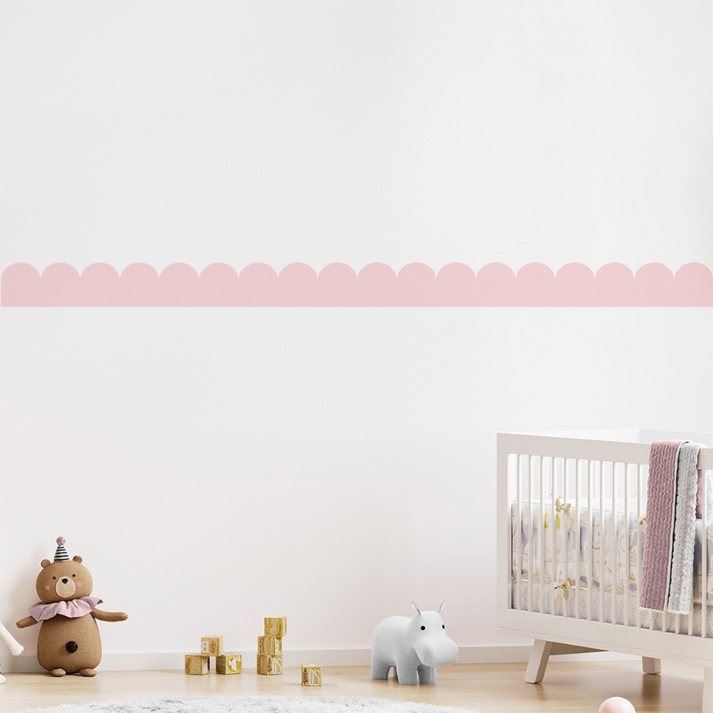 Faixa Adesiva Decorativa De Parede Infantil Ondinhas Quarto Menino Menina Vinil em Oferta na Shopee