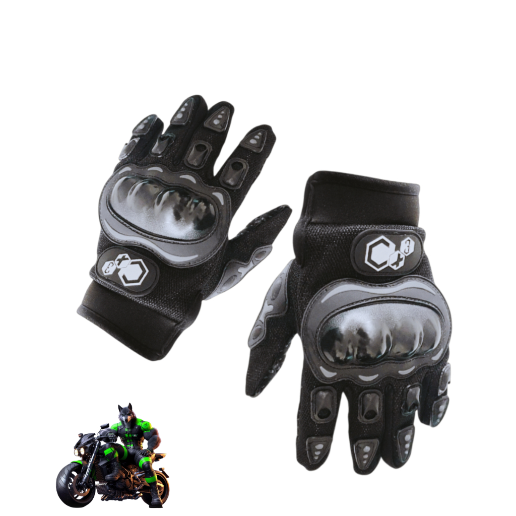 LUVA PRETA MOTO MOTOQUEIRO MOTOCROSS BIKE TRILHA Forrada Luva Térmica Inverno