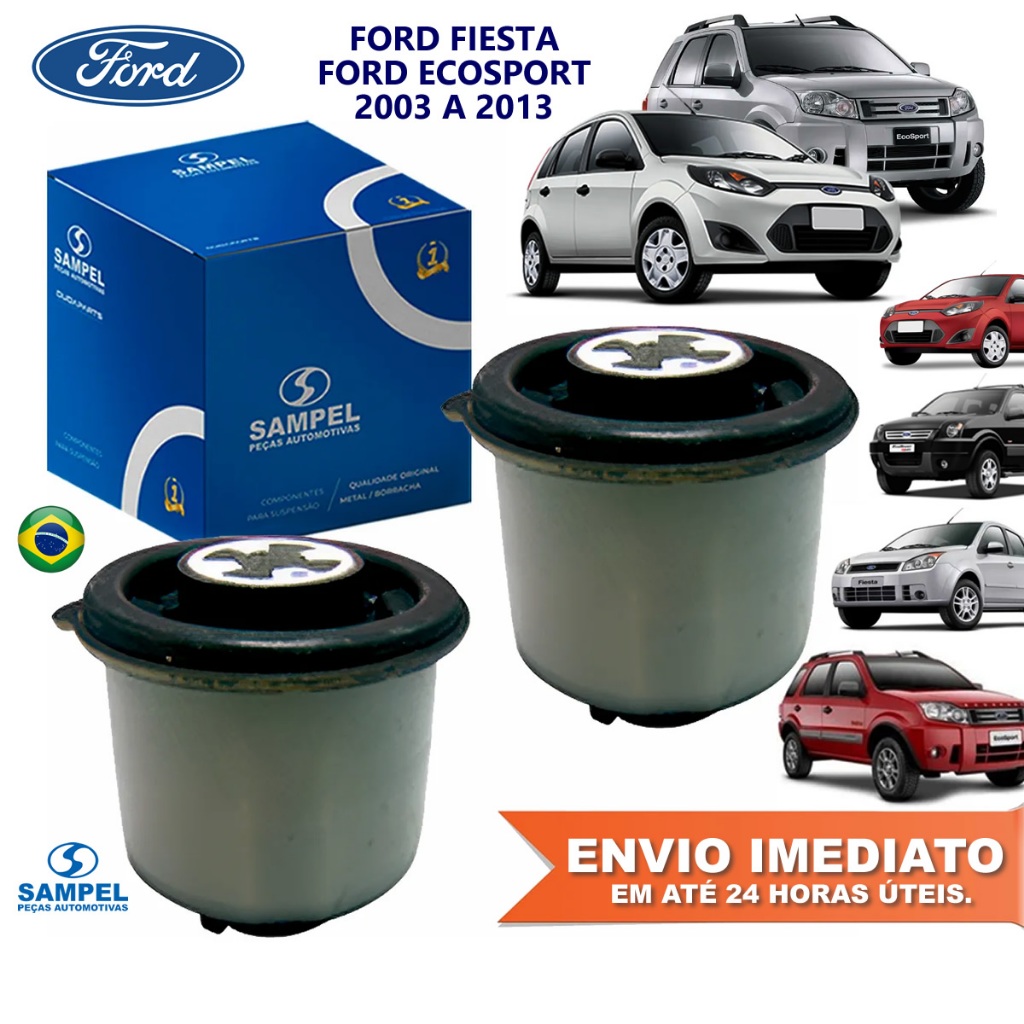 Par Bucha Eixo Traseiro Ford Fiesta e Ecosport 2003 a 2012 1.0 1.6 2.0 Original Sampel NF e Garantia em Oferta na Shopee