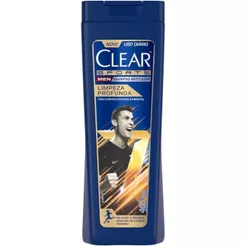 Shampoo Clear Men Anticaspa Sports Limpeza Profunda 400ml