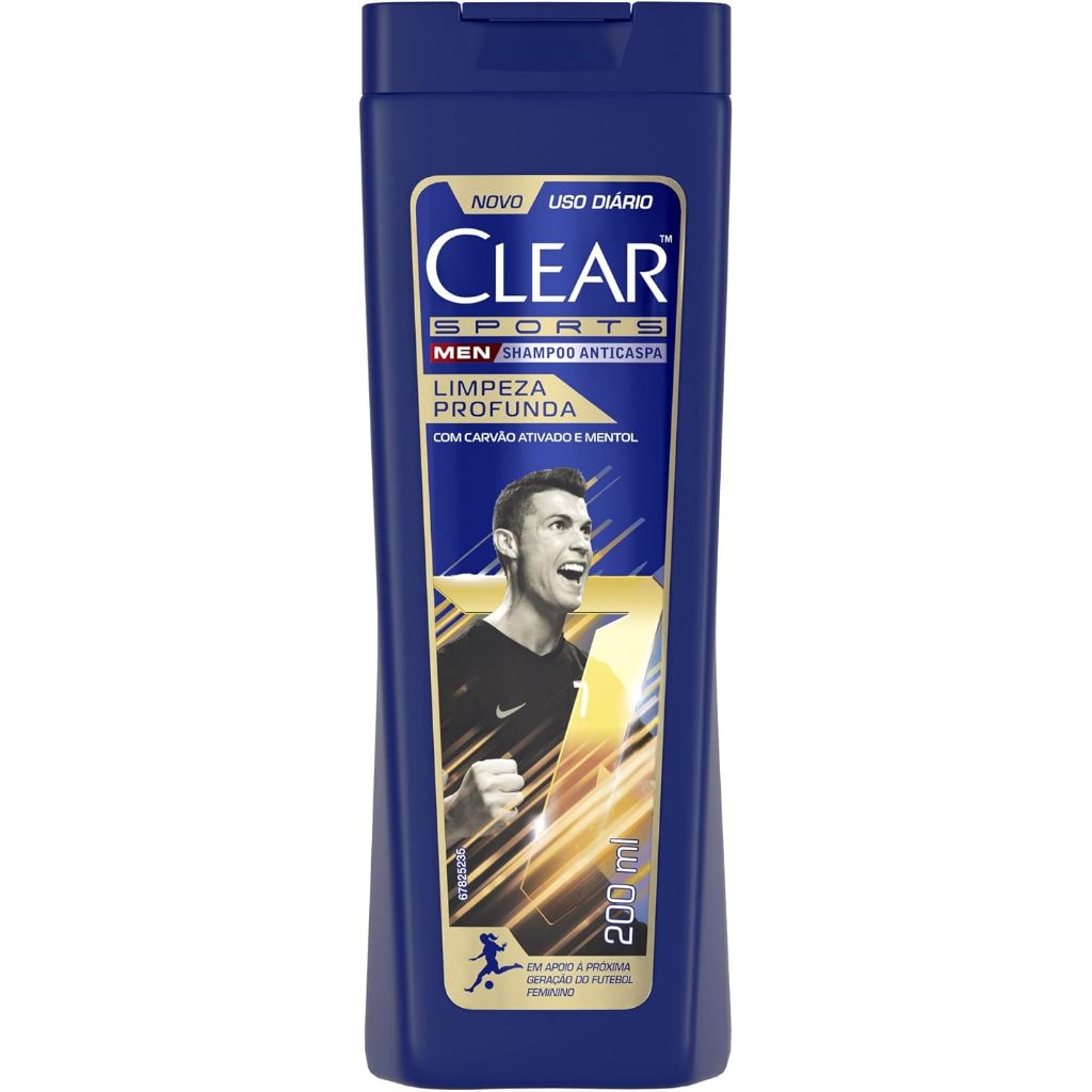 Shampoo Anticaspa Clear Men Sports Limpeza Profunda 200ml