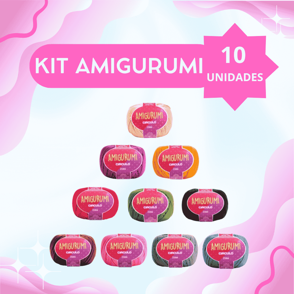 Kit 10 Unidades Barbante Circulo Amigurumi Fio 6/5 - 254 mts - LEIA A DESCRIÇÃO em Oferta na Shopee