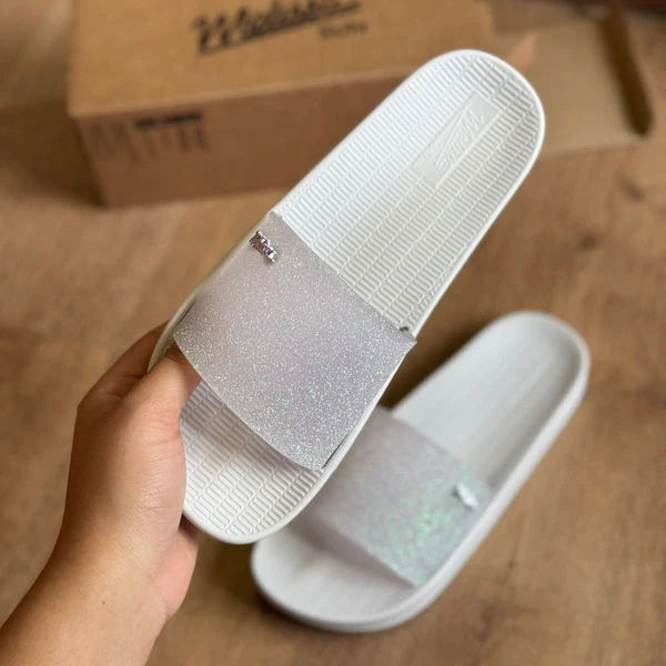 Chinelo Feminino Slide Melissa Sun Sunset II Brilhos Super Macio Original 36082