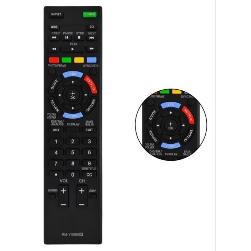 CONTROLE SONY SMART LCD LED BRAVIA MOD FBG 7009