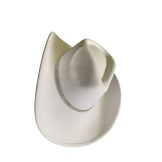 Chapeu Country Americano Branco Barretos Rodeio Festa Peao Tendencia Feminino Com Stress Luxo em Oferta na Shopee