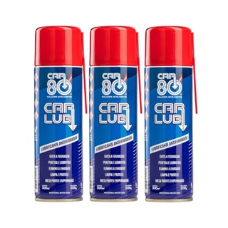 Kit 3 Unidades Carlub CAR80 Desengripante Antiferrugem Lubrificante Multiuso 300ml em Oferta na Shopee
