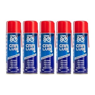 Kit 5 Unidades Carlub CAR80 Desengripante Antiferrugem Lubrificante Multiuso 300ml em Oferta na Shopee